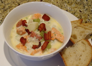 Salmon Chowder with Dill